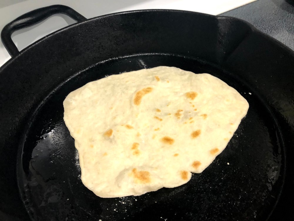 cooking tortilla